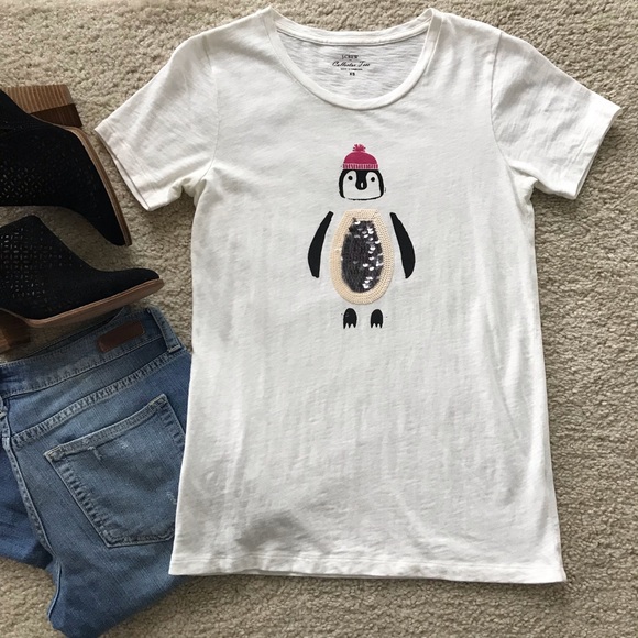 J. Crew Tops - J. Crew Penguin Tee